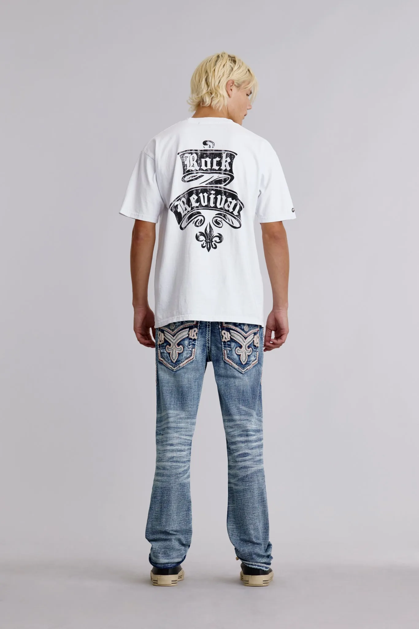 Rock Revival Crest Tee in White sold by Rock Revival product image thumbnail 4