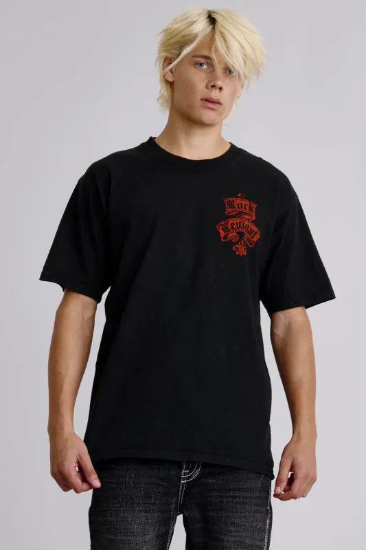 Rock Revival Crest Tee in Black sold by Rock Revival