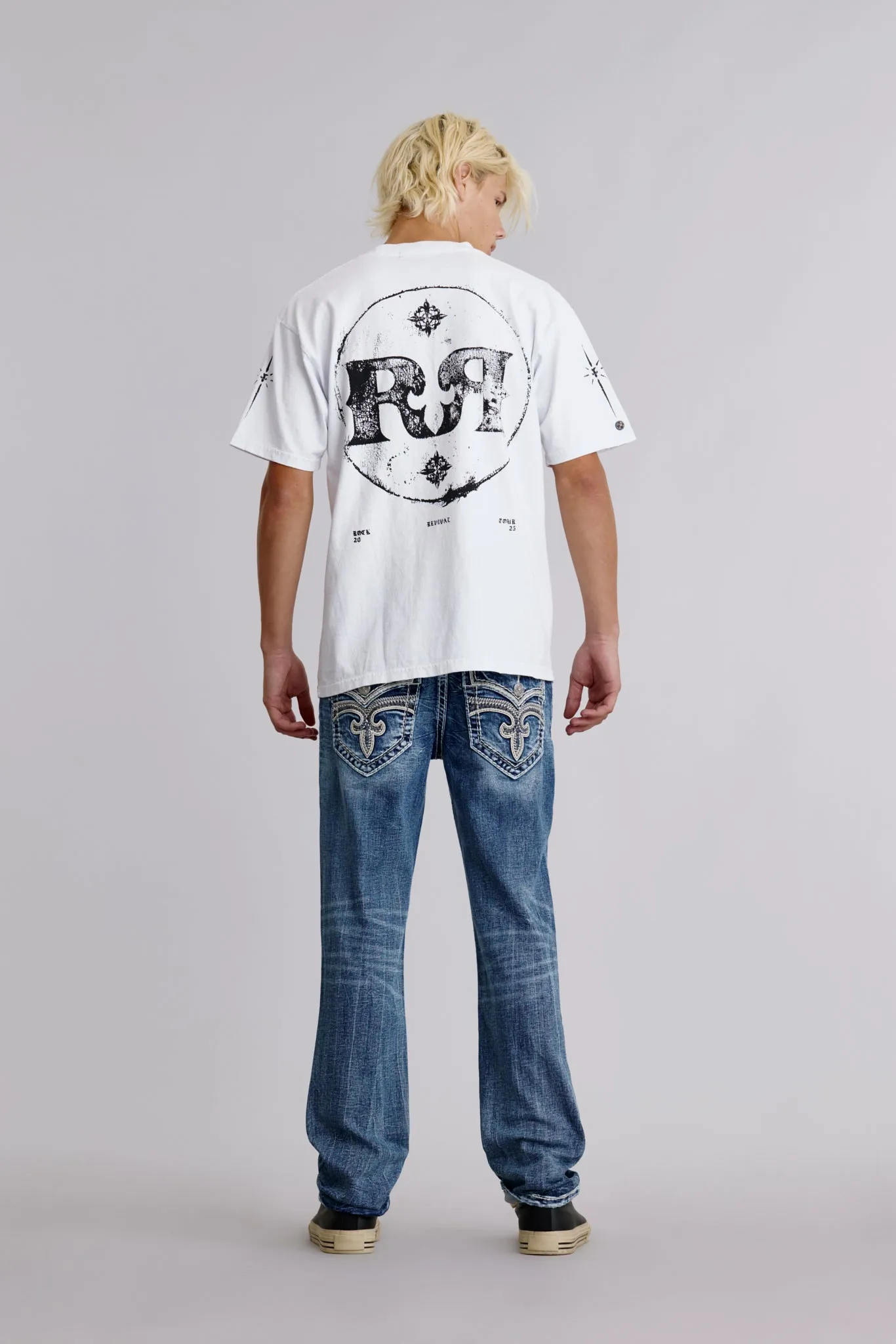 Rock Tee in White sold by Rock Revival product image thumbnail 4