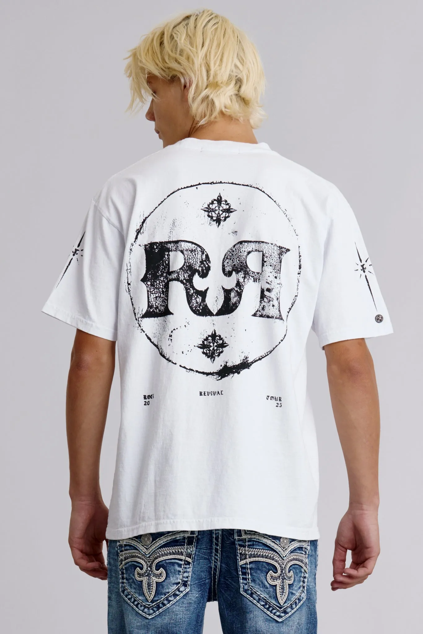 Rock Tee in White sold by Rock Revival product image thumbnail 2