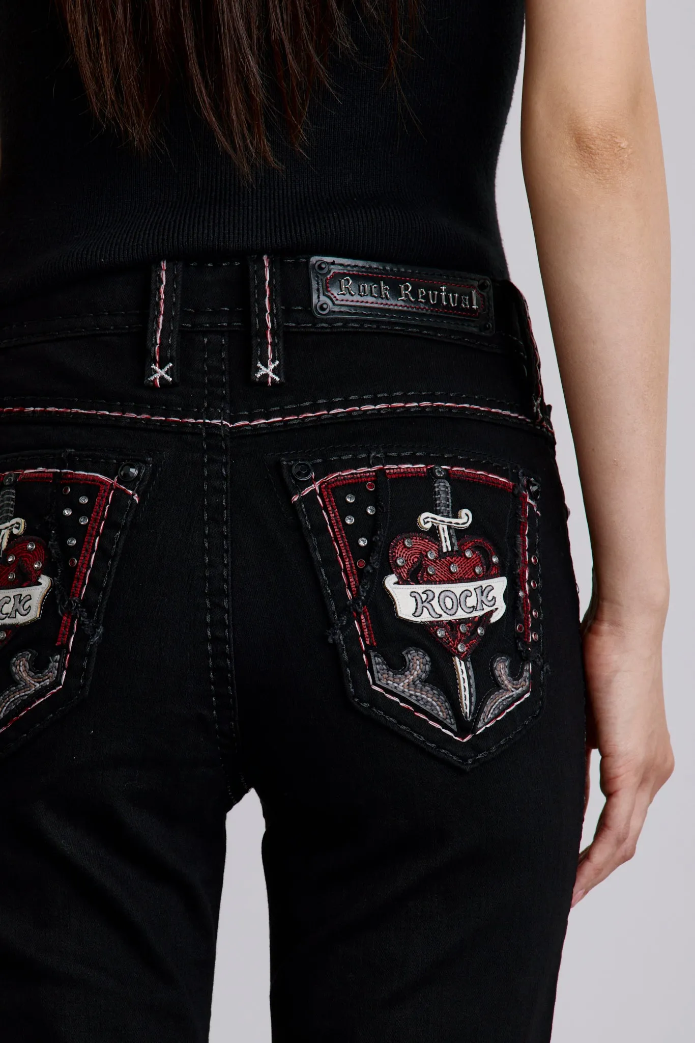 Rosalith High Rise Bootcut Jeans sold by Rock Revival product image thumbnail 4