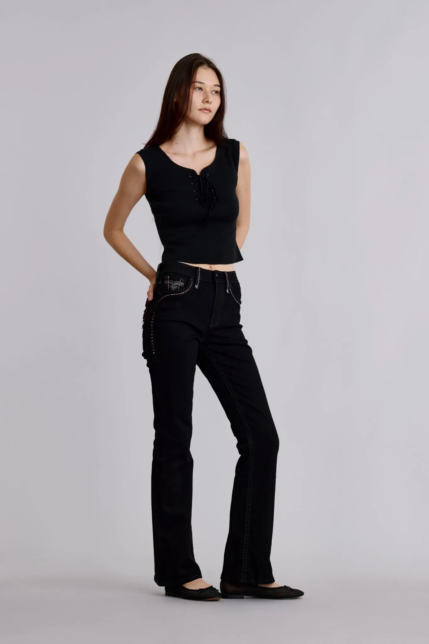 Rosalith High Rise Bootcut Jeans sold by Rock Revival product image thumbnail 3