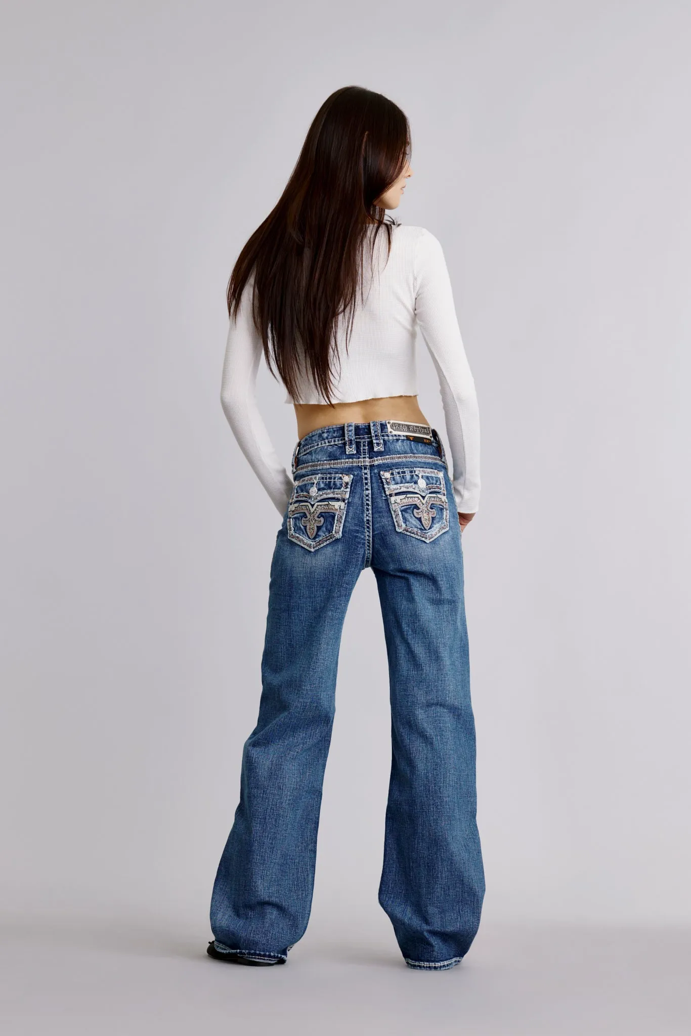 Hallie High Rise Wide Leg Jeans sold by Rock Revival product image thumbnail 3