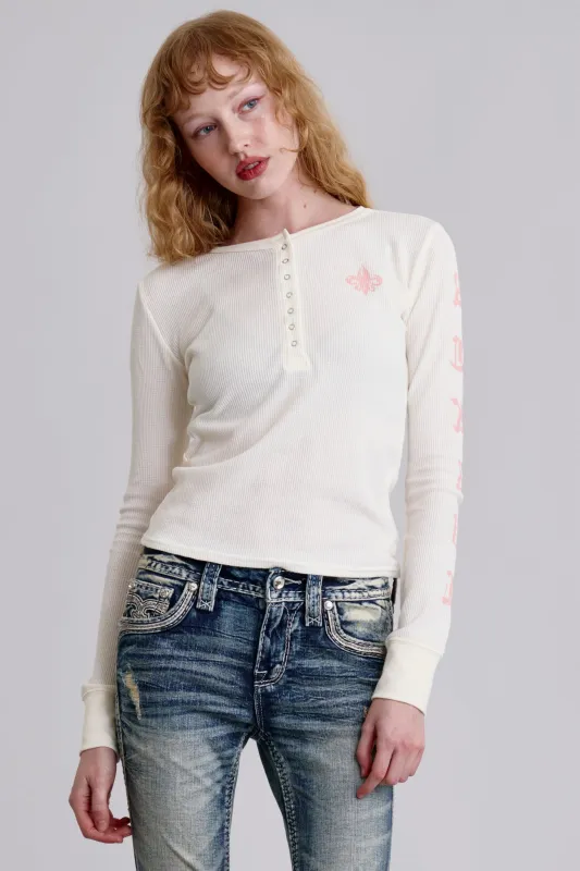 Gothic Henley sold by Rock Revival