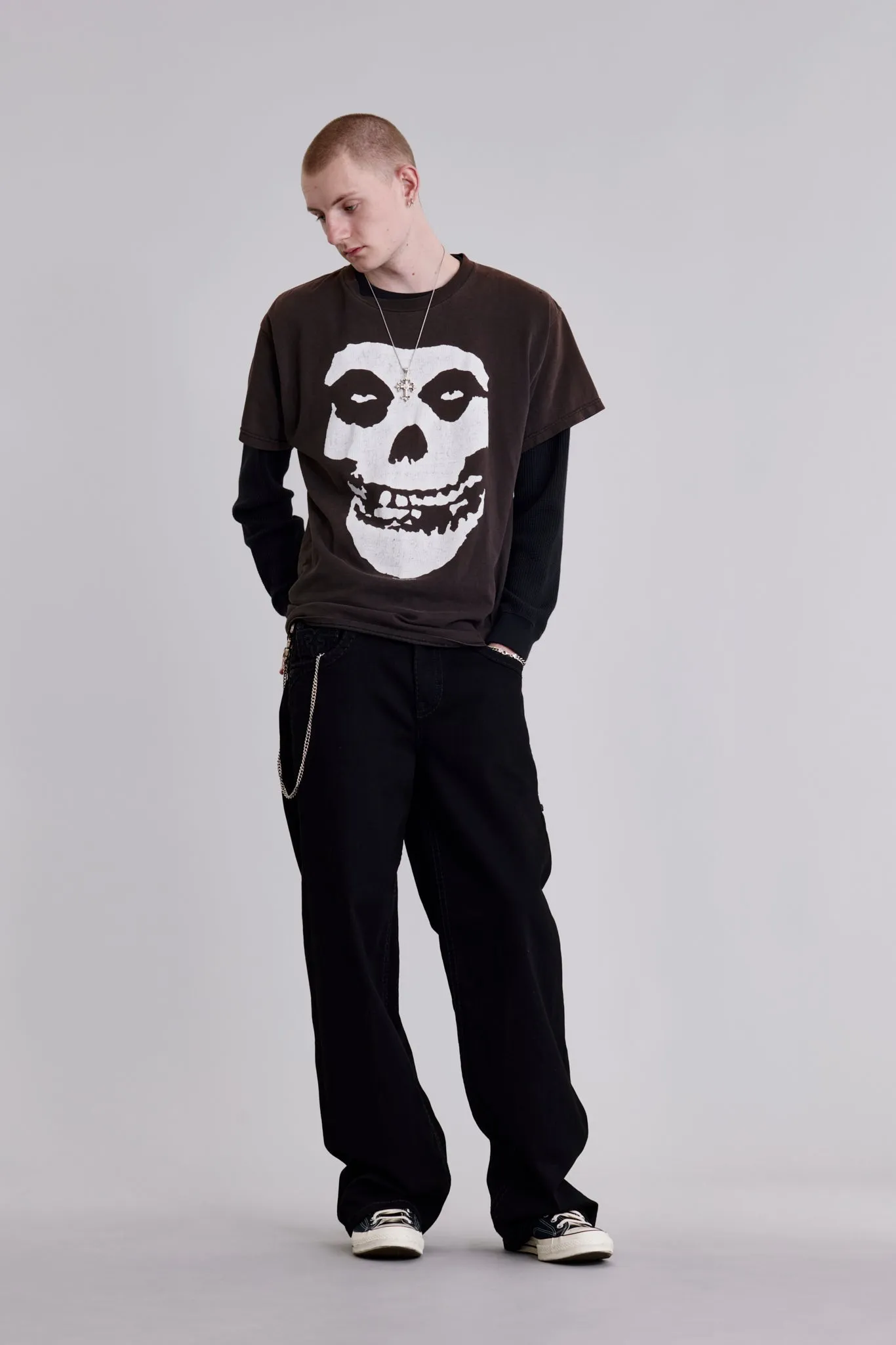 Arther Baggy 1 Jeans in Black Denim sold by Rock Revival product image thumbnail 4