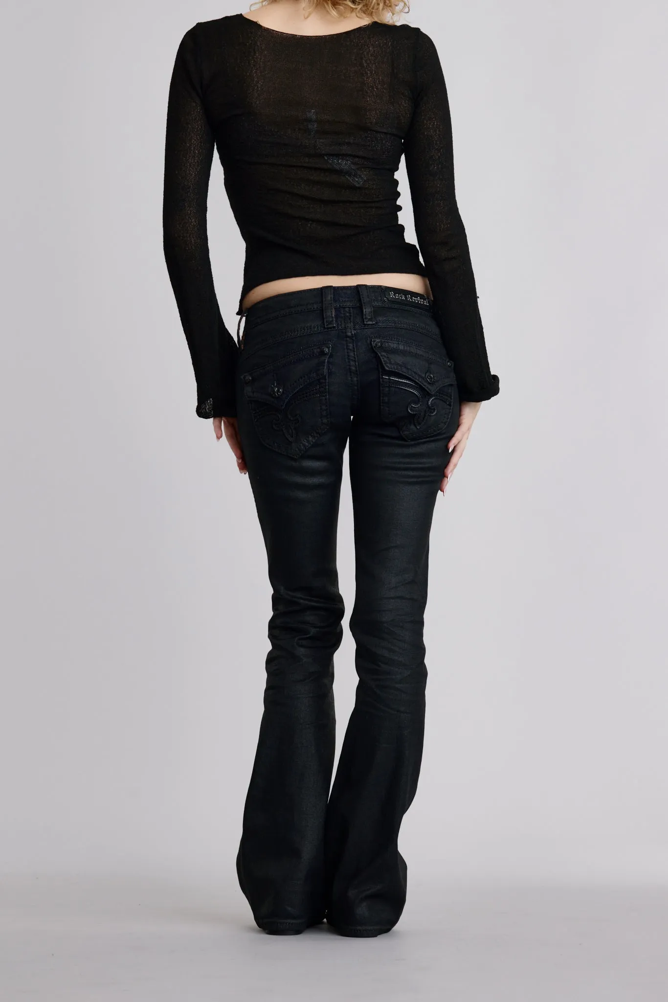 Gwen Super Low-Rise Bootcut Jeans sold by Rock Revival product image thumbnail 2