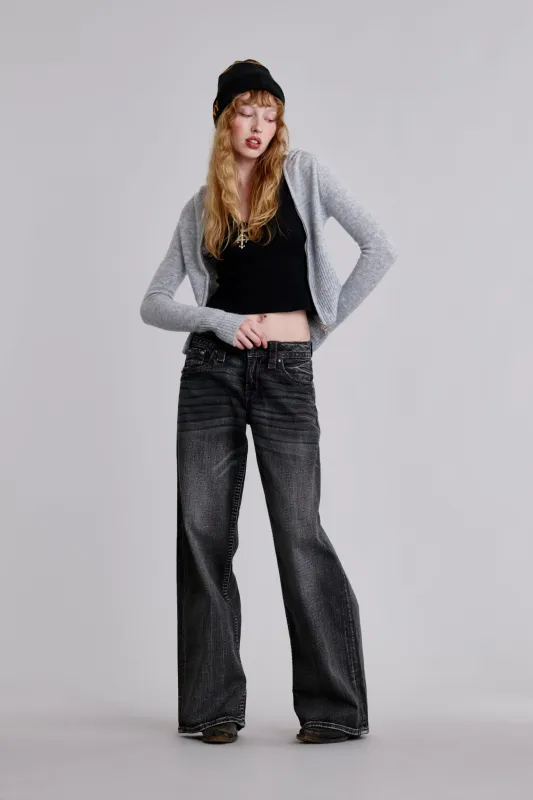 Titania Low-Rise Wide-Leg Jeans sold by Rock Revival