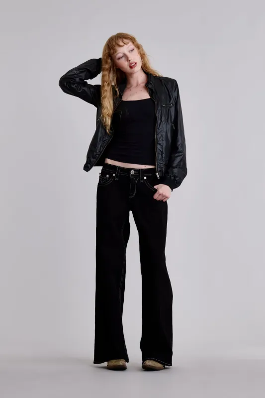 Lana Low-Rise Wide-Leg Jeans sold by Rock Revival