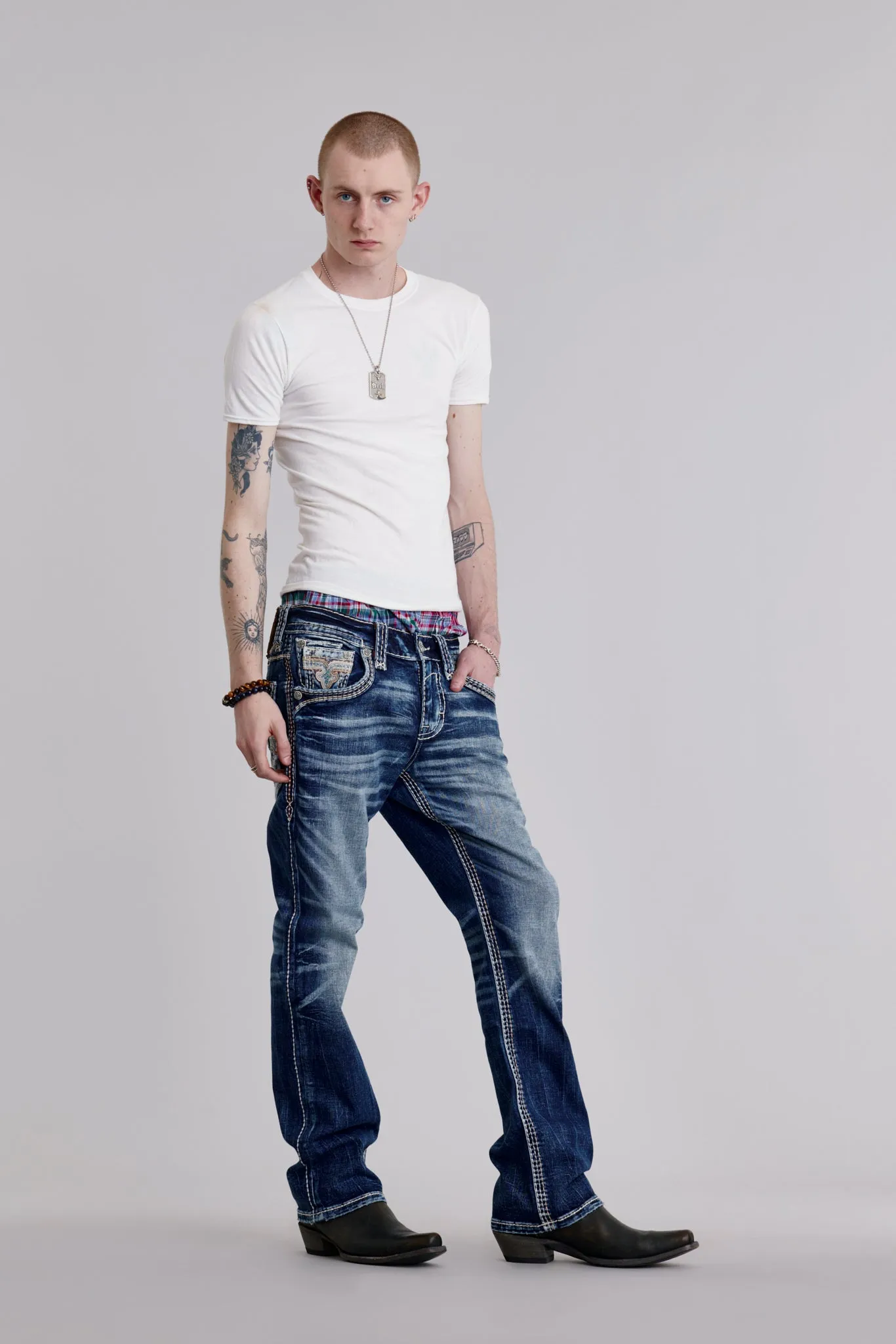 Zaid Bootcut Jeans sold by Rock Revival product image thumbnail 3