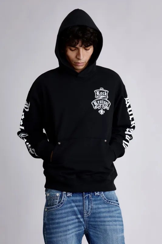 Classic Rock Hoodie in Black sold by Rock Revival
