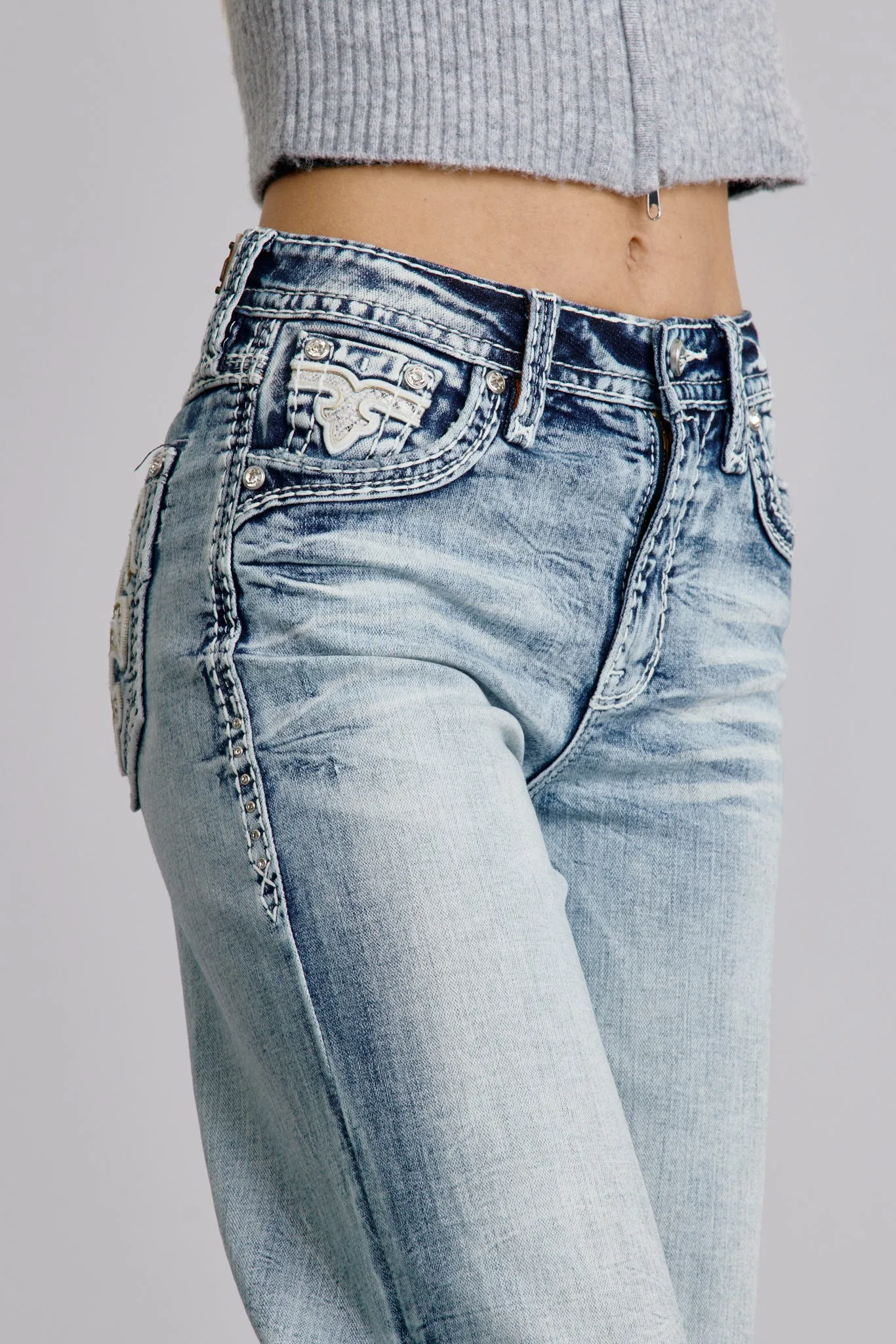 Kari High Rise Wide Leg Jeans sold by Rock Revival product image thumbnail 4