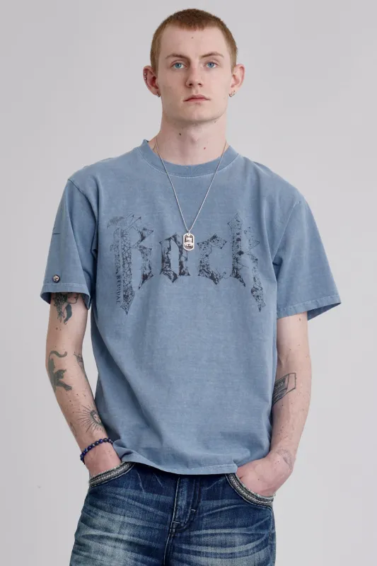 Rock Tee in Blue sold by Rock Revival