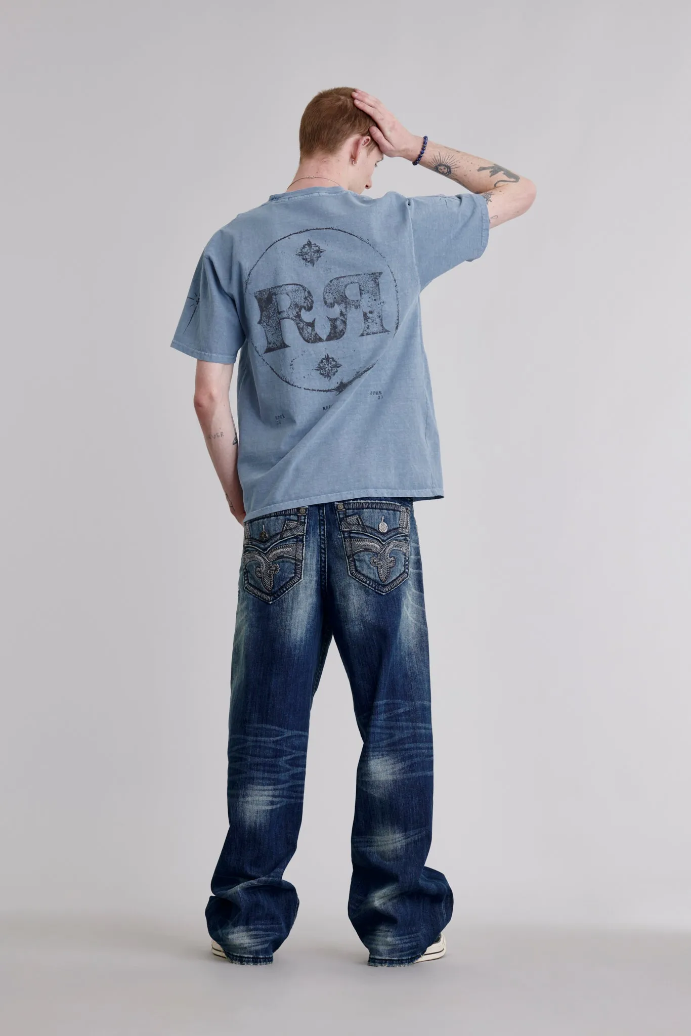 Rock Tee in Blue sold by Rock Revival product image thumbnail 4