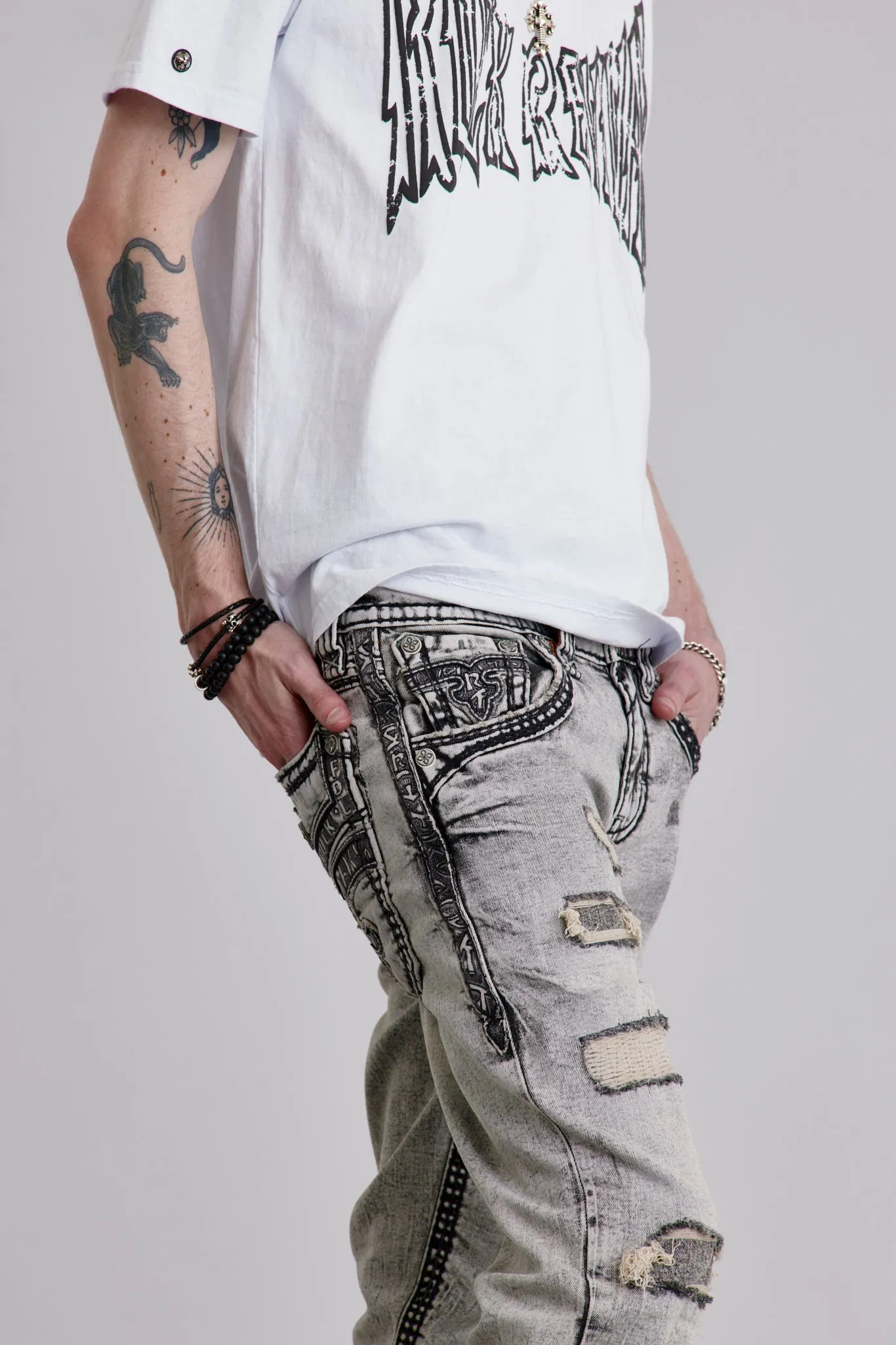 Cladus Alternative Straight Jeans sold by Rock Revival product image thumbnail 4