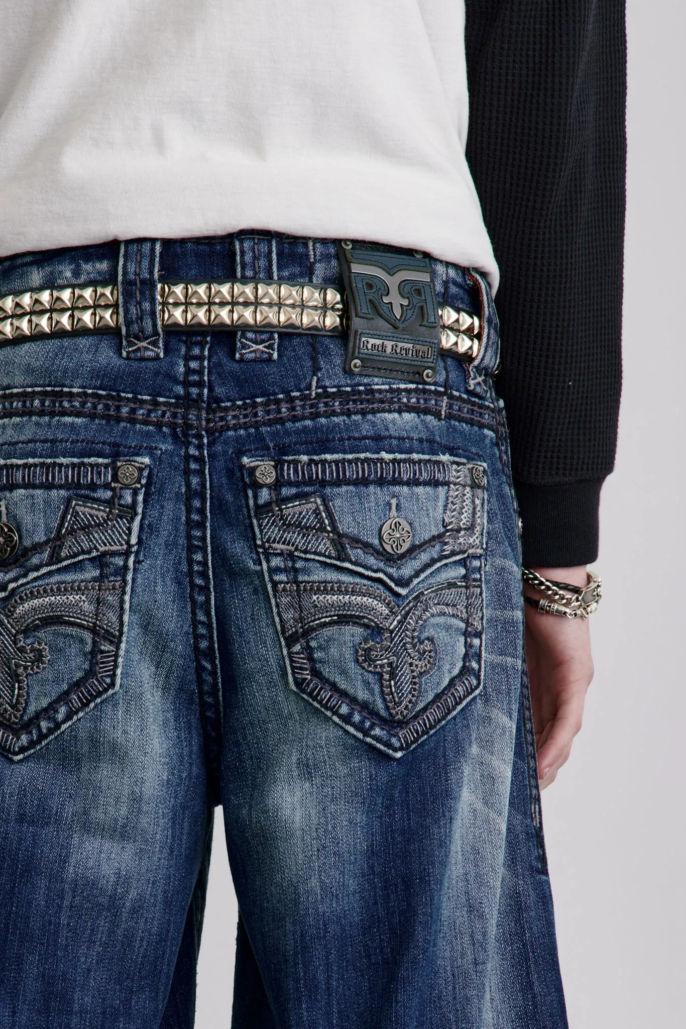 Milton Baggy 2 Jeans in Dark Blue sold by Rock Revival product image thumbnail 2