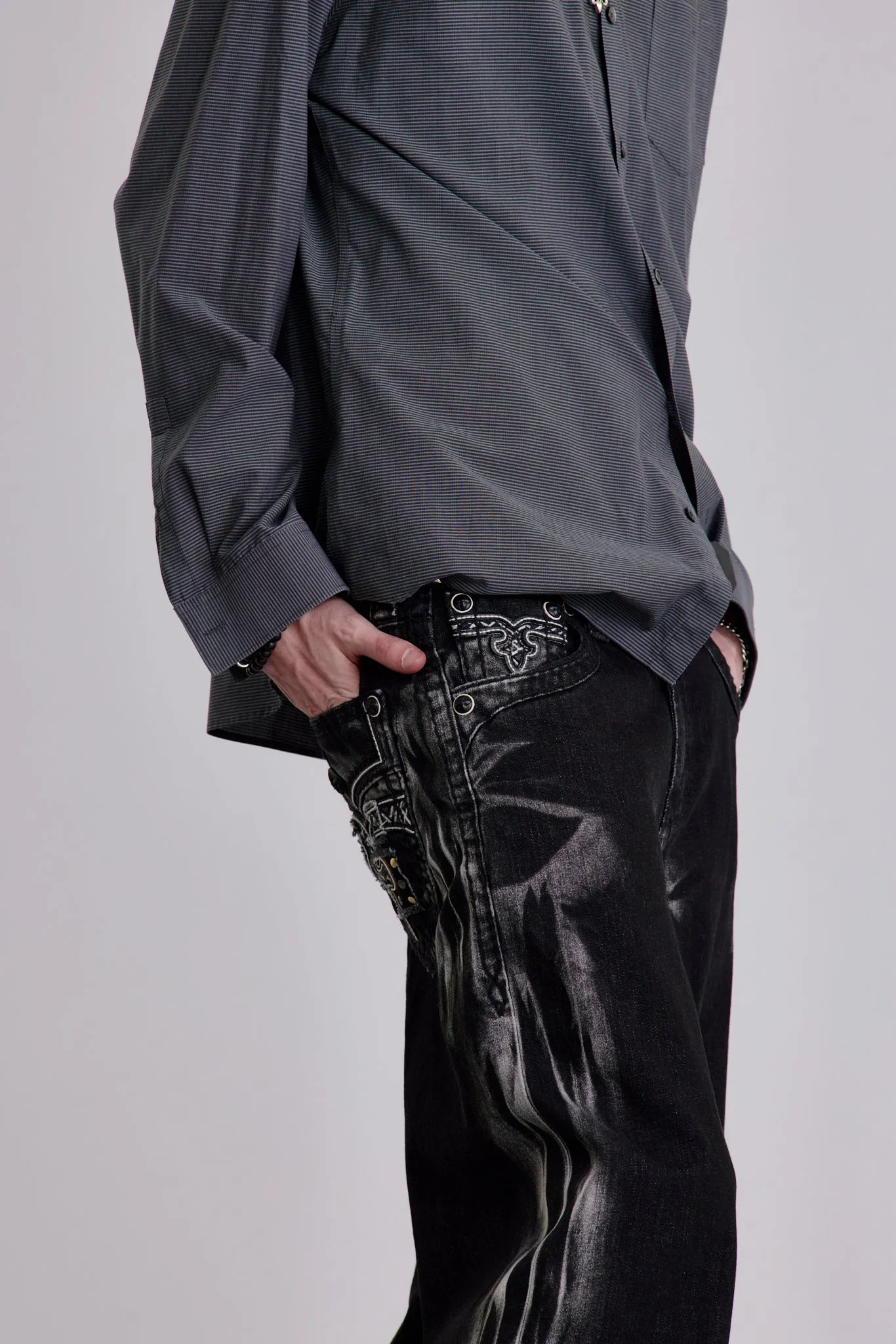 Arther Baggy 3 Jeans in Dusk sold by Rock Revival product image thumbnail 5