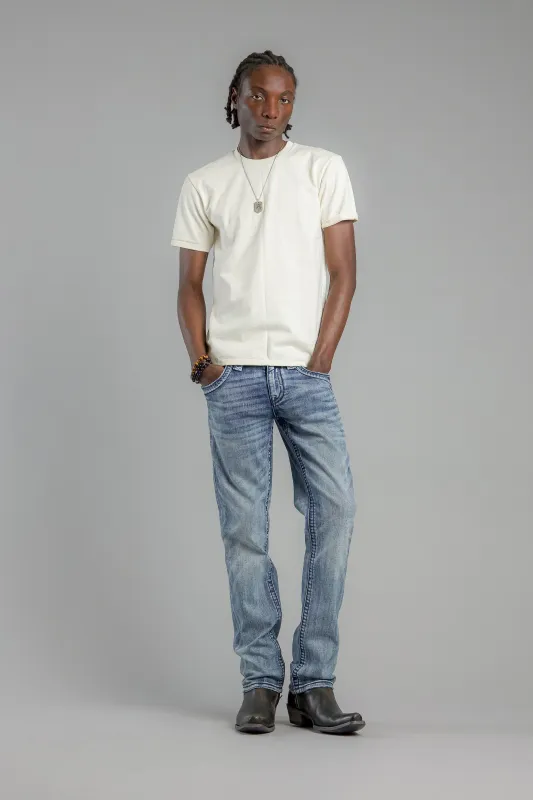 Richie Straight Jeans in Light Blue made by Rock Revival