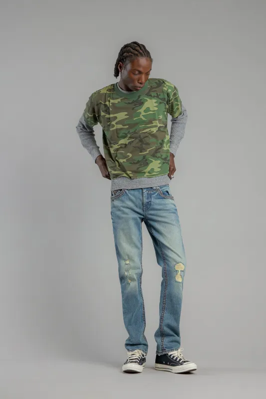 Wes Straight Jeans Light Vintage Blue made by Rock Revival