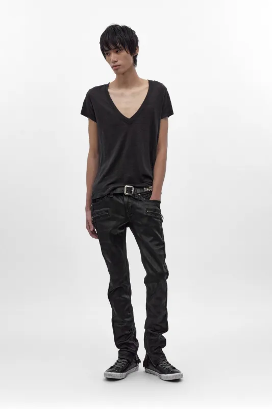 Camille Low-Rise Skinny in Black Coating made by Rock Revival