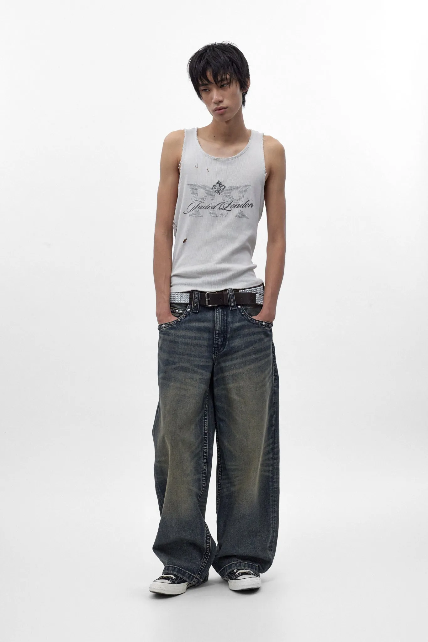 Colossus jeans, By Jaded London in Dark Blue (M) sold by Rock Revival product image thumbnail 2