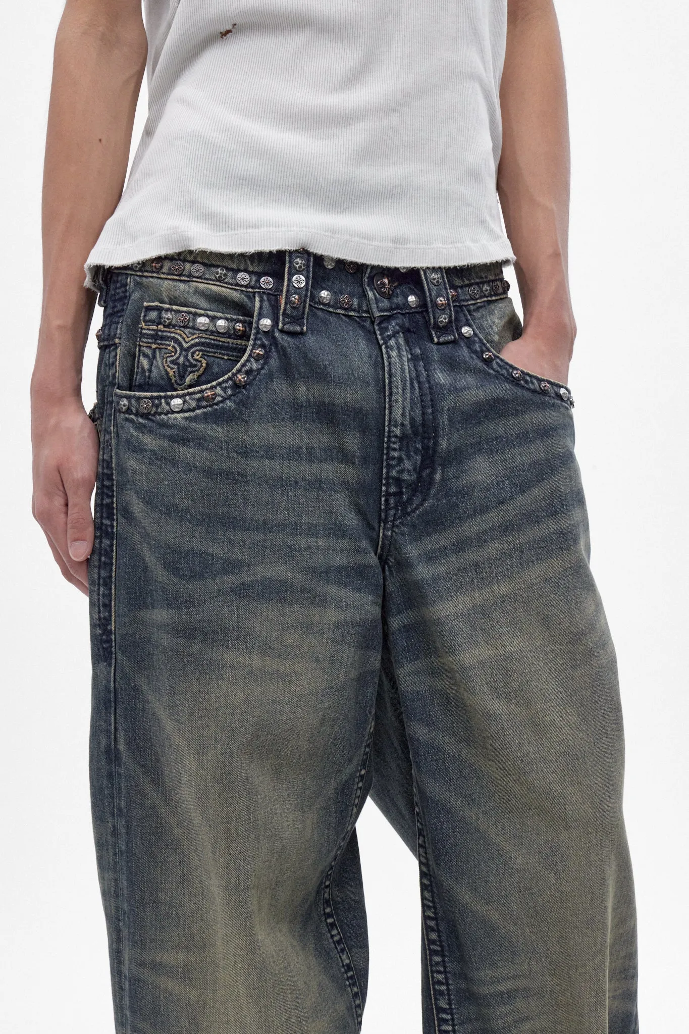 Colossus jeans, By Jaded London in Dark Blue (M) sold by Rock Revival product image thumbnail 3