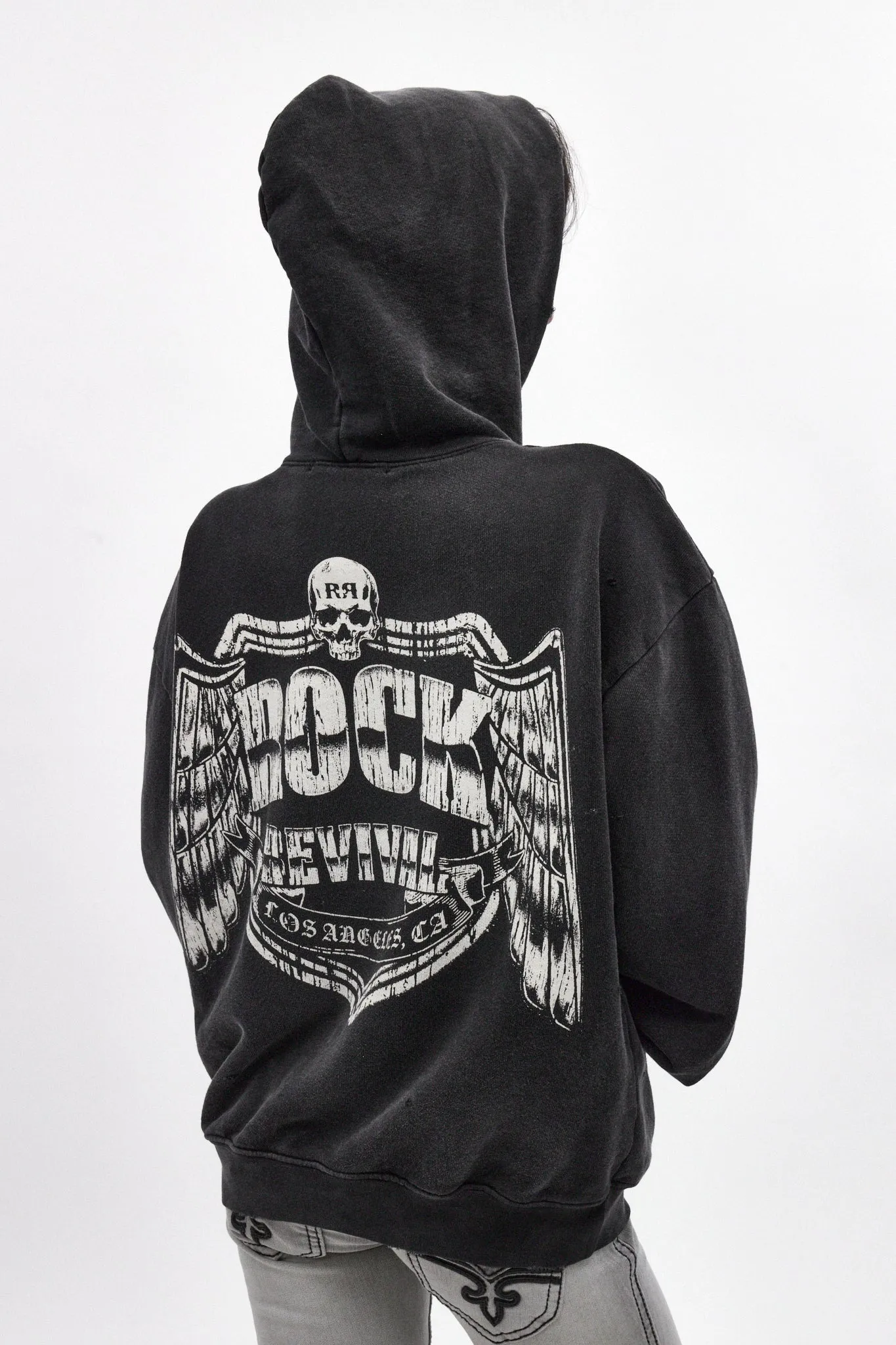 Mayhem Hoodie in Black (W) sold by Rock Revival product image thumbnail 2