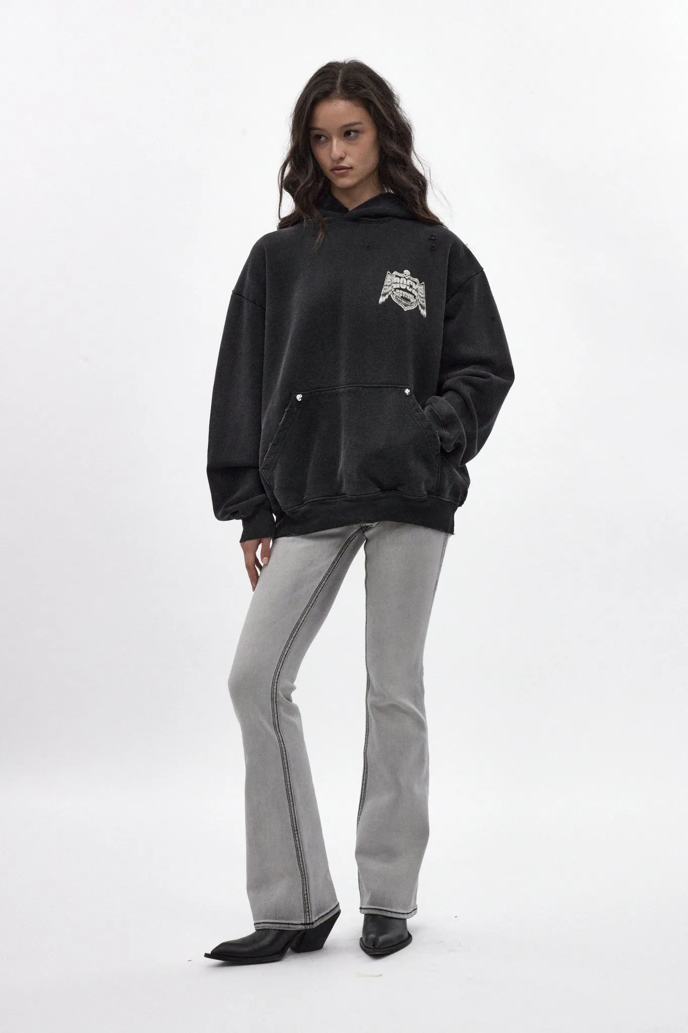 Mayhem Hoodie in Black (W) sold by Rock Revival product image thumbnail 4