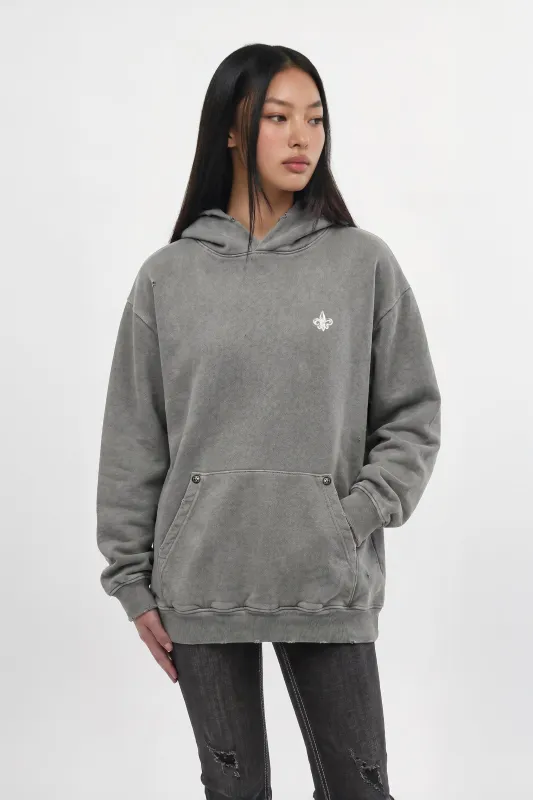 Rock Essential Hoodie in Gray (W) made by Rock Revival