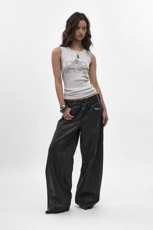 Colossus jeans, By Jaded London in Black Coating (W) made by Rock Revival