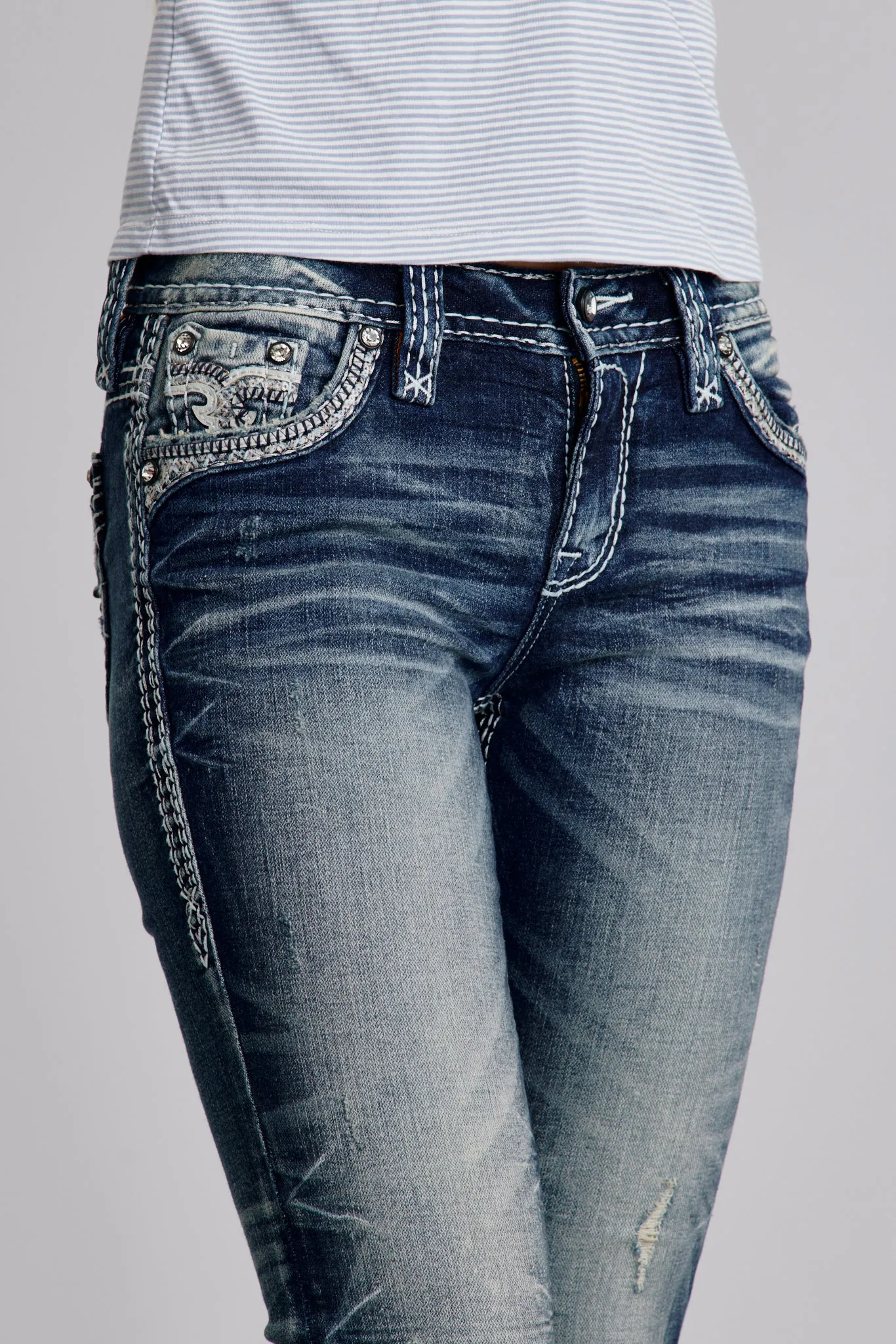 Keziah Bootcut Jeans in Medium Wash sold by Rock Revival product image thumbnail 4