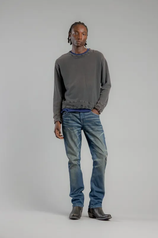 Arther Straight Jeans in Vintage Blue made by Rock Revival