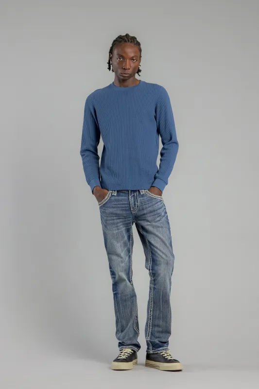 Brayen Straight Jeans in Dark Blue made by Rock Revival