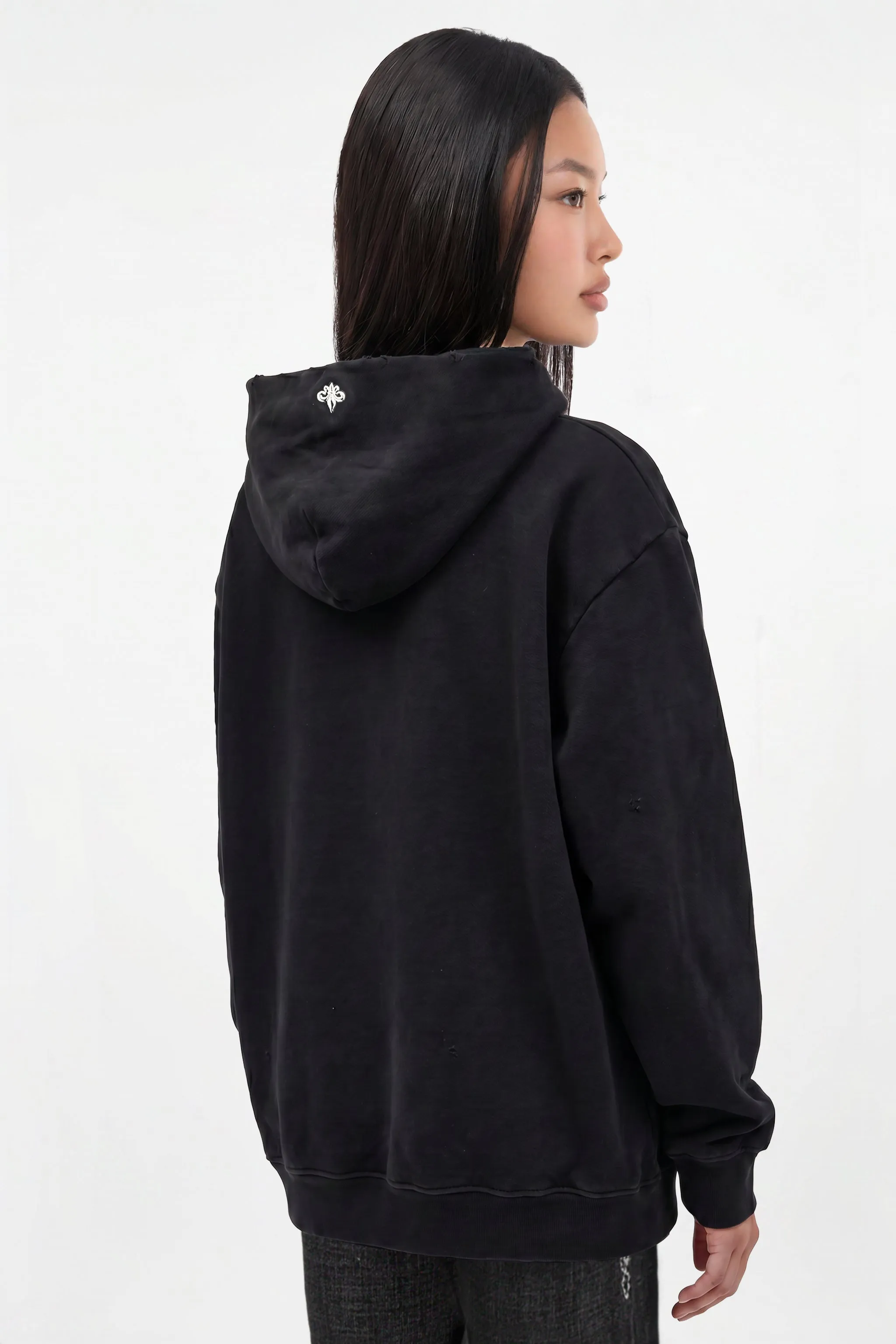 Grim Hoodie in Black (W) sold by Rock Revival product image thumbnail 3