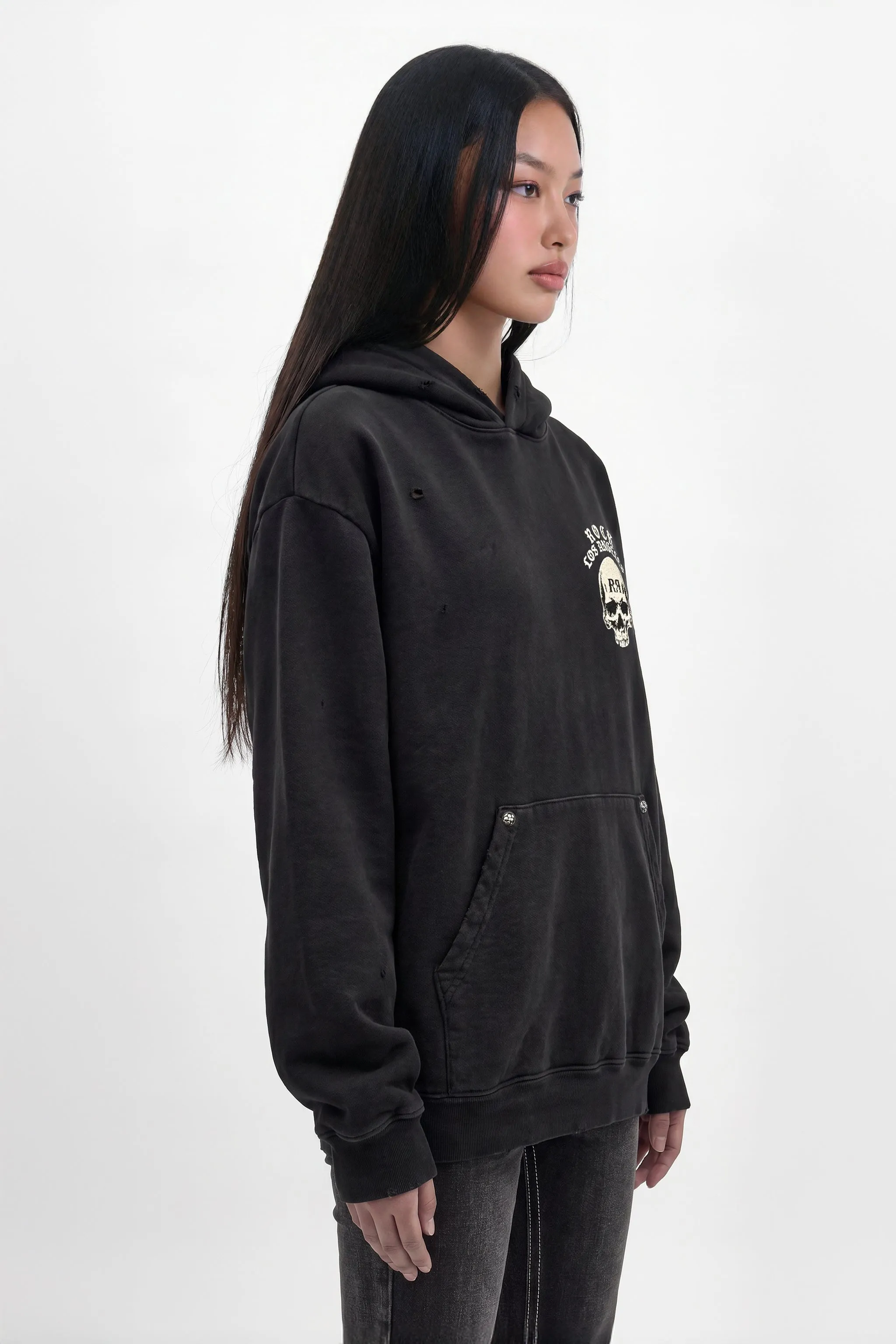 Grim Hoodie in Black (W) sold by Rock Revival product image thumbnail 5
