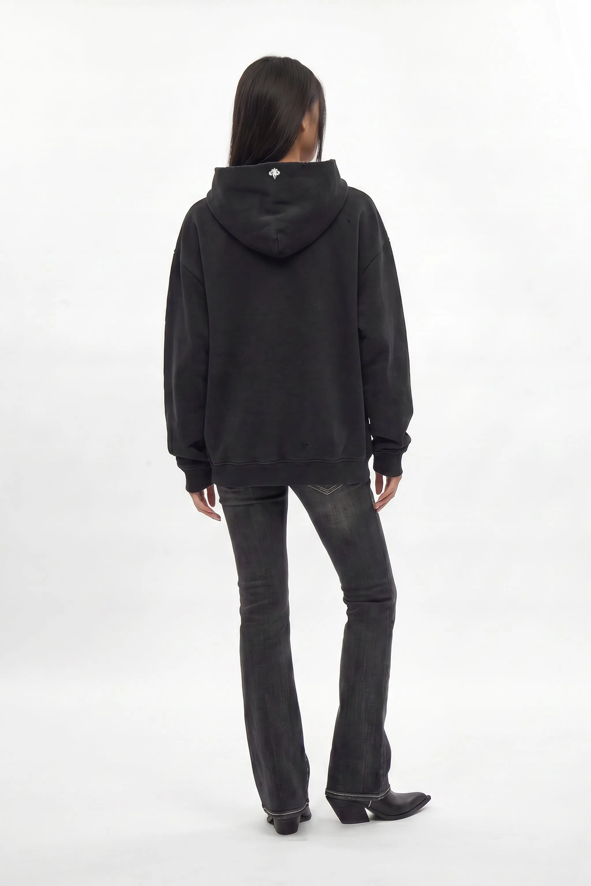 Grim Hoodie in Black (W) sold by Rock Revival product image thumbnail 4