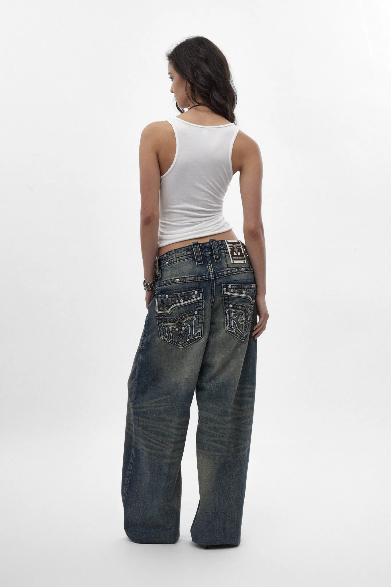 Rock Revival by Jaded London Chain Embroidered Vest Top (W) sold by Rock Revival product image thumbnail 5