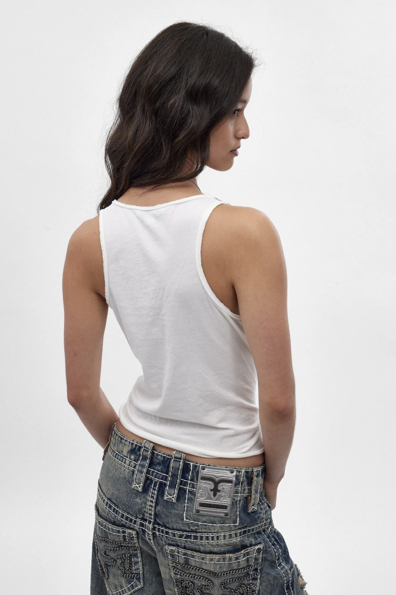 Rock Revival by Jaded London Chain Embroidered Vest Top (W) sold by Rock Revival product image thumbnail 2