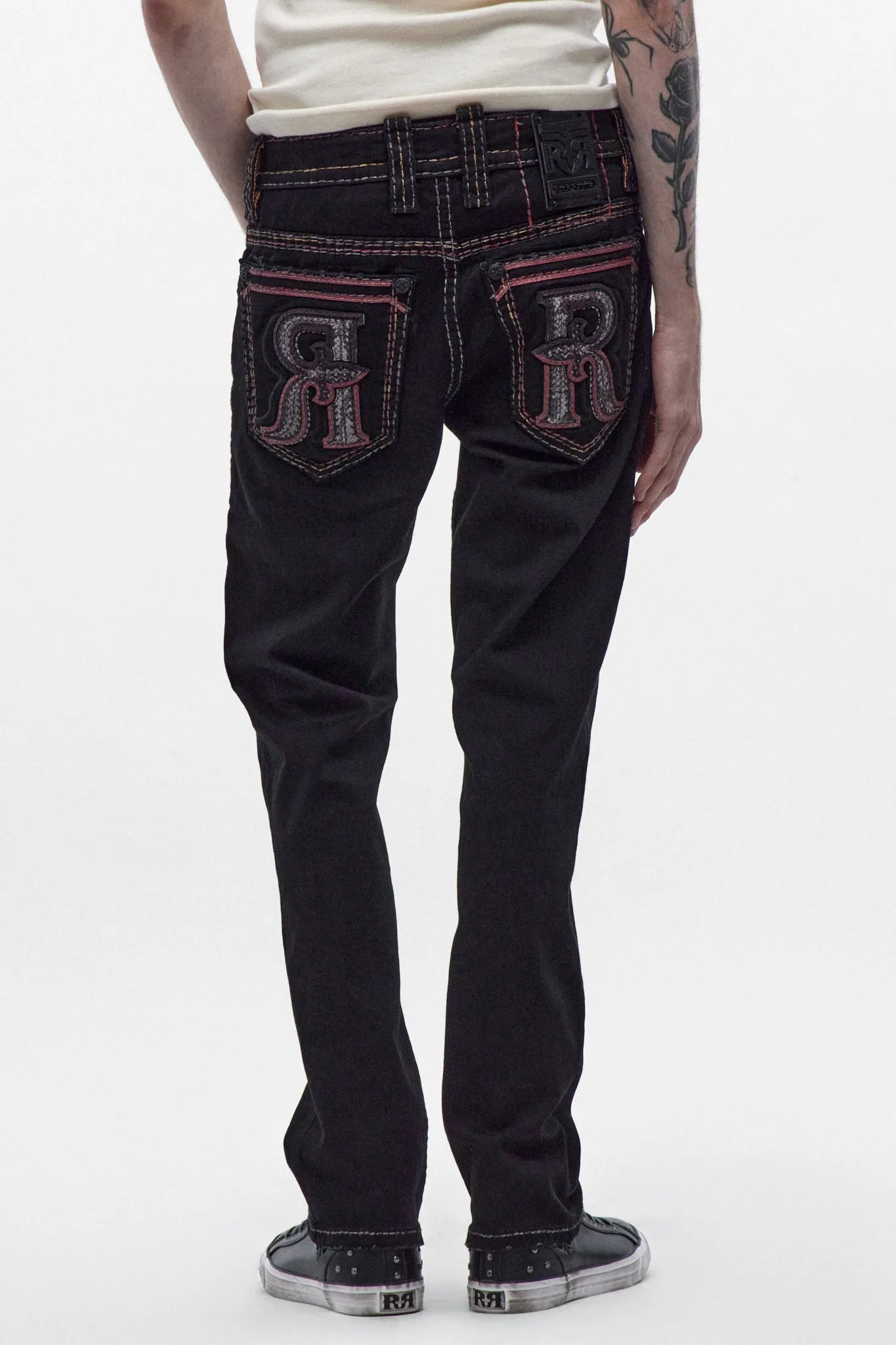 Harlan Straight Jeans in Black sold by Rock Revival product image thumbnail 4