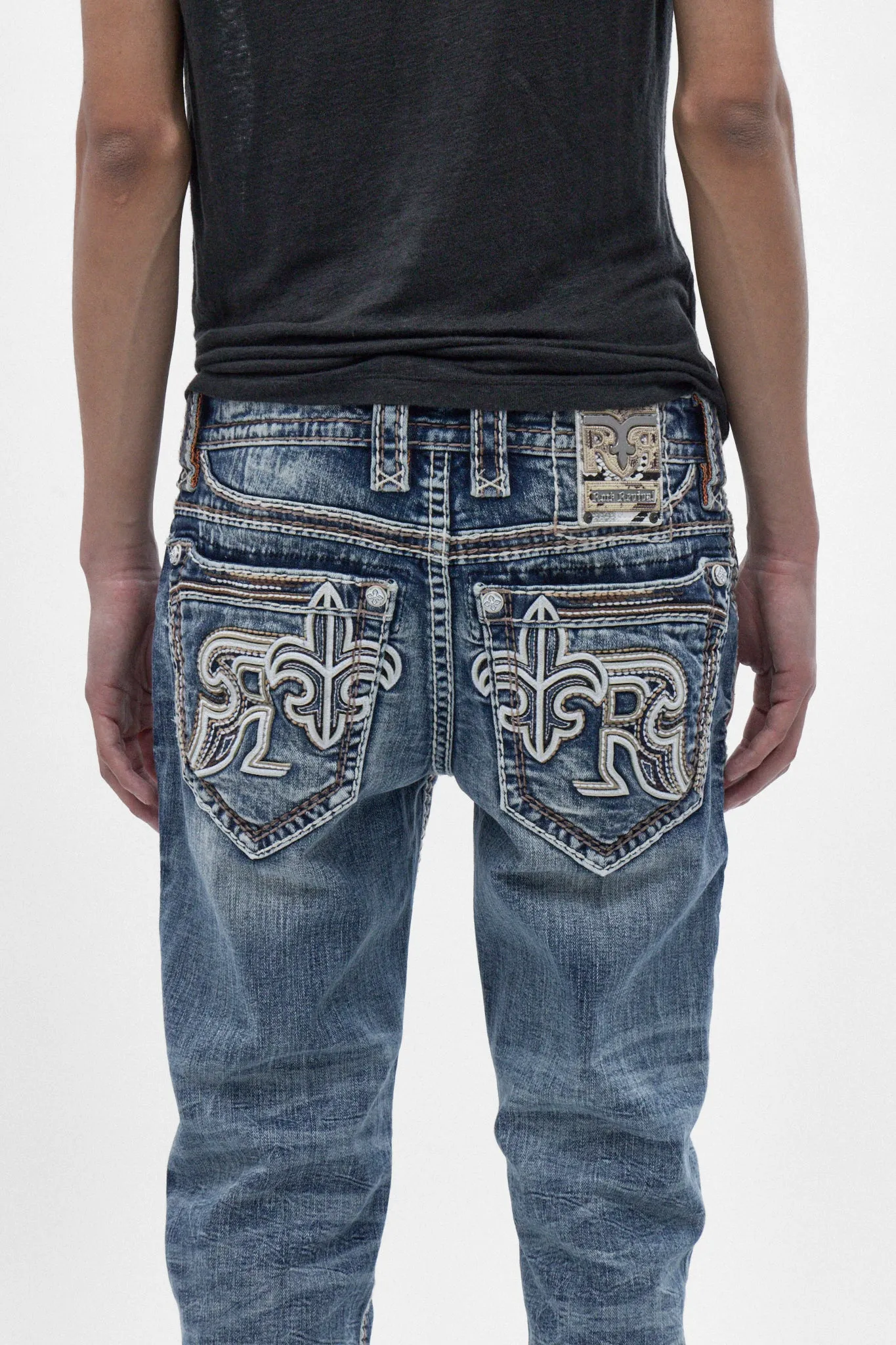 Zayn Straight Jeans in Medium Blue sold by Rock Revival product image thumbnail 5