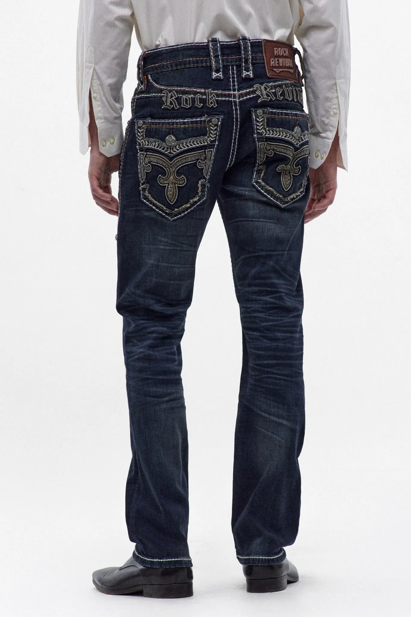 Jaydy Straight Jeans in Dark Blue sold by Rock Revival product image thumbnail 5