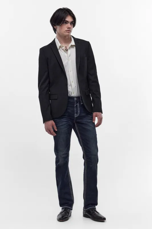 Jaydy Straight Jeans in Dark Blue made by Rock Revival