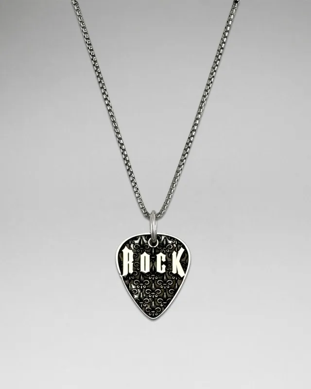 Rock Guitar Pendant Necklace made by Rock Revival