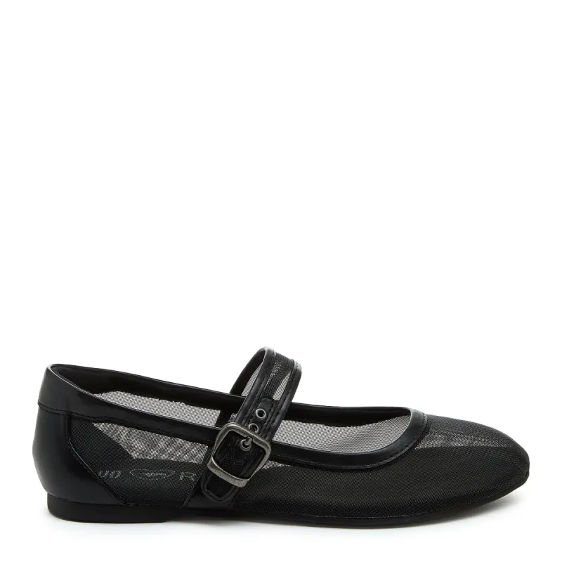Emma Black Mesh Ballet Flat sold by Rocket Dog