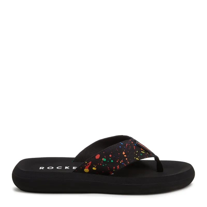 Spotlight Black Splash Flip Flop sold by Rocket Dog