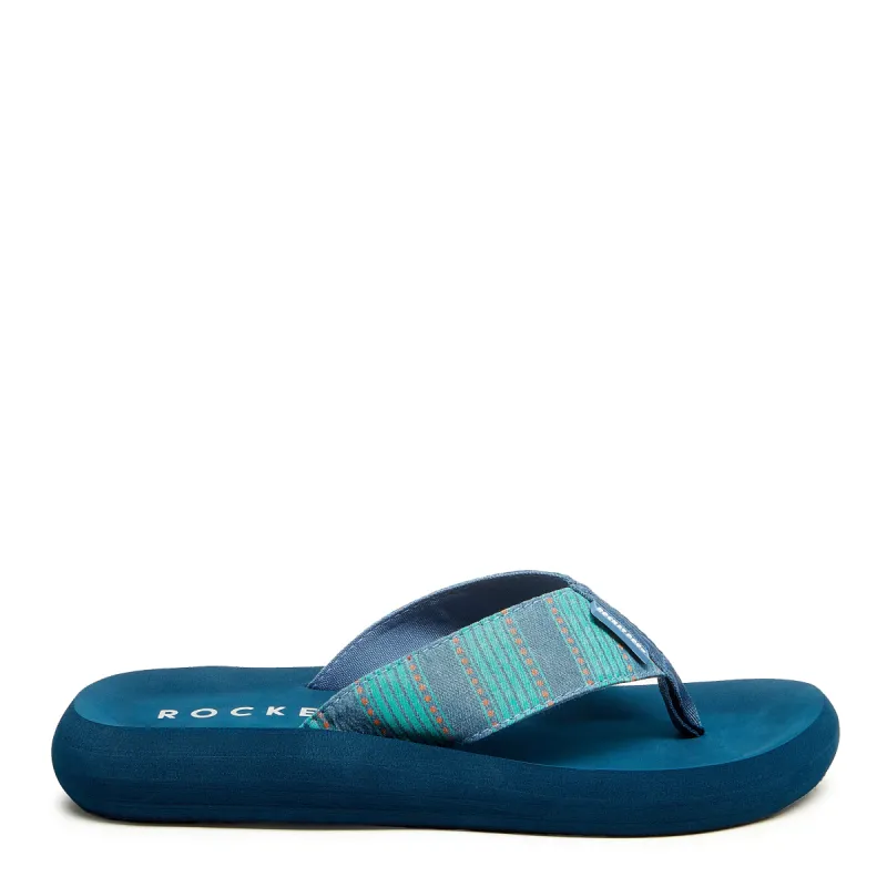 Spotlight Blue Stripe Flip Flop sold by Rocket Dog