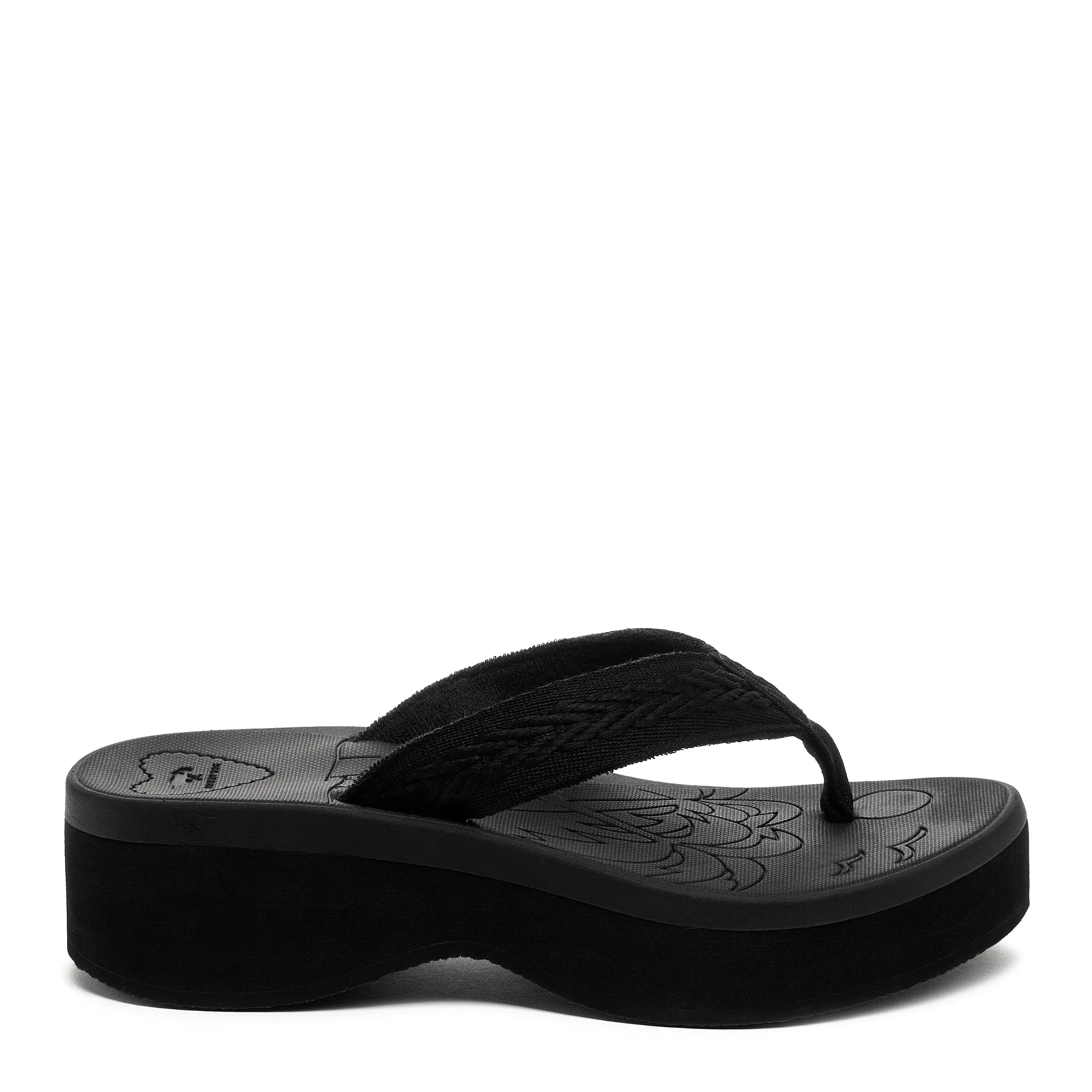 Tizzy Black Platform Flip Flop sold by Rocket Dog