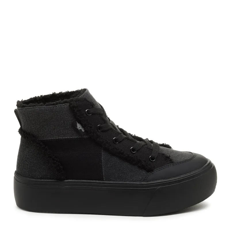 Flair Black Patchwork Platform Sneaker sold by Rocket Dog