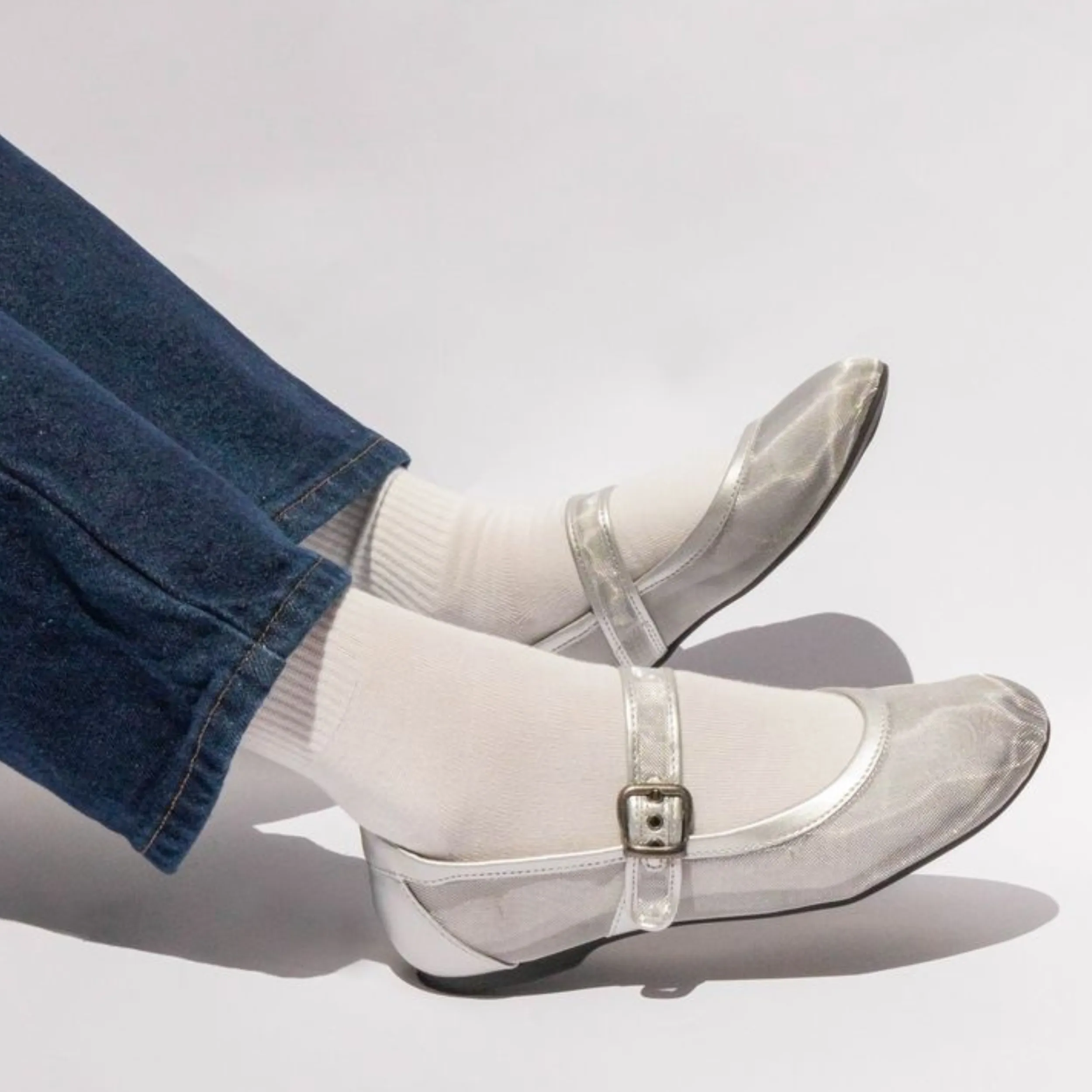 Emma Silver Mesh Ballet Flat sold by Rocket Dog product image thumbnail 2