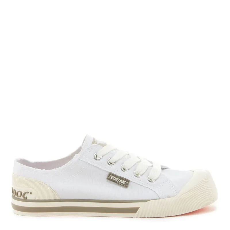 Jazzin White Canvas Women's Sneaker sold by Rocket Dog