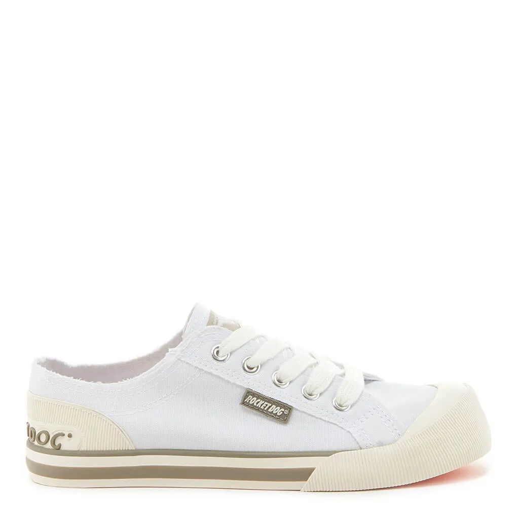 Jazzin White Canvas Women's Sneaker sold by Rocket Dog